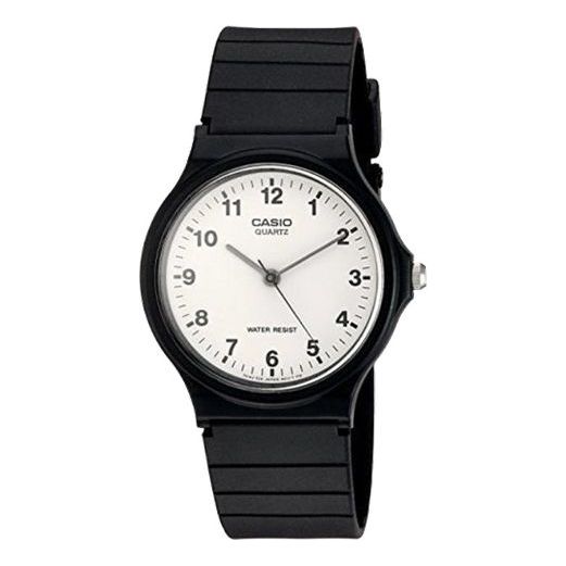 CASIO White Dial Black Strap Casual Minimalistic Classic Fashion Watch