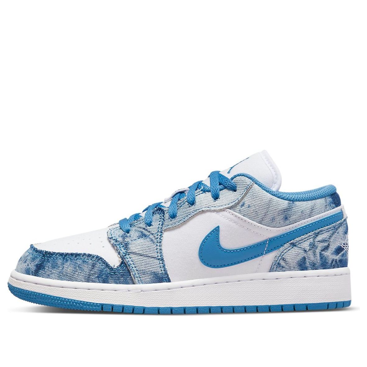 (GS) Air Jordan 1 Low 'Washed Denim' DM8947-100-KICKS CREW