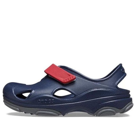 (TD) Crocs All Terrain Fisherman Clogs 'Navy Red' 208351-4CC-KICKS CREW