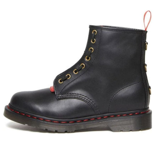 Dr. Martens 1460 Year of the Rabbit Leather Lace Up Boots 'Black Red'  30556004