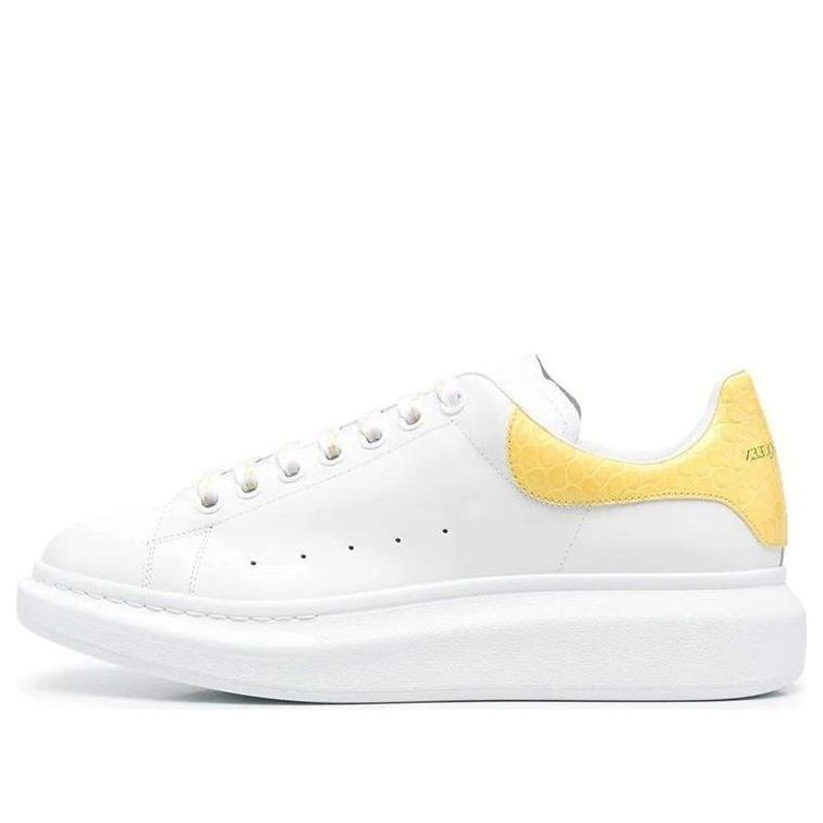 Alexander McQueen Oversized Sneaker 'White Yellow Crocodile' 625162WIBNG9988