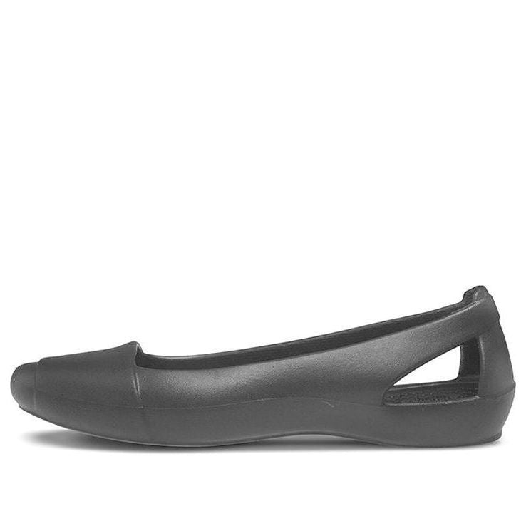 (WMNS) Crocs Sienna Flat Sandals 'Black' 202811-001-KICKS CREW