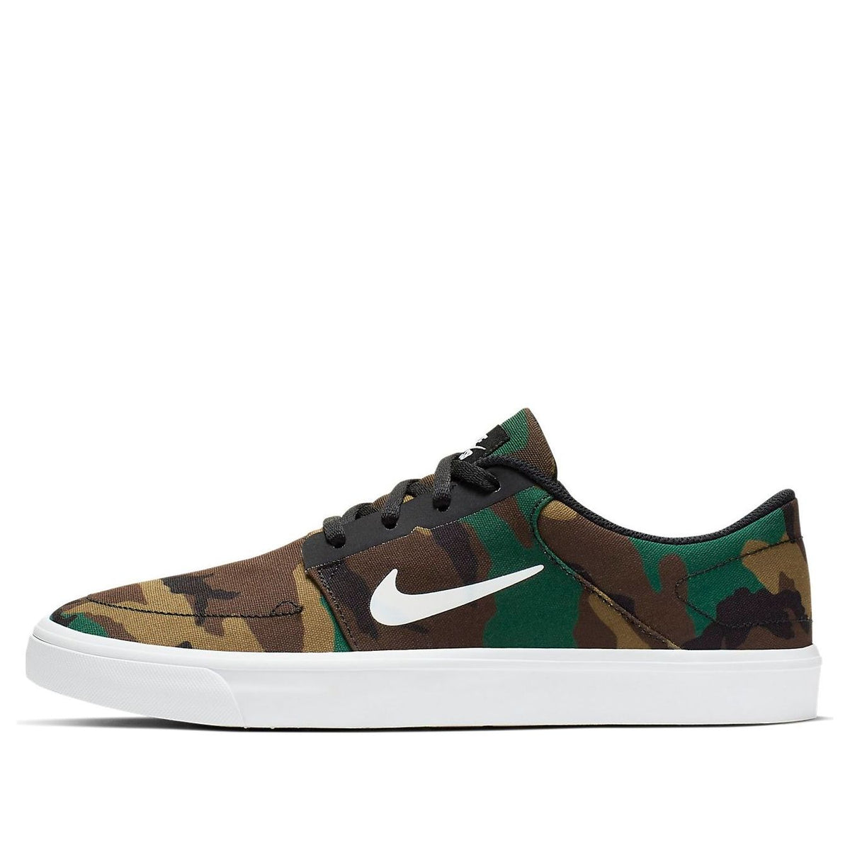 Nike SB Skateboard Portmore Canvas Low-Top Sneakers Green 723874-011 ...