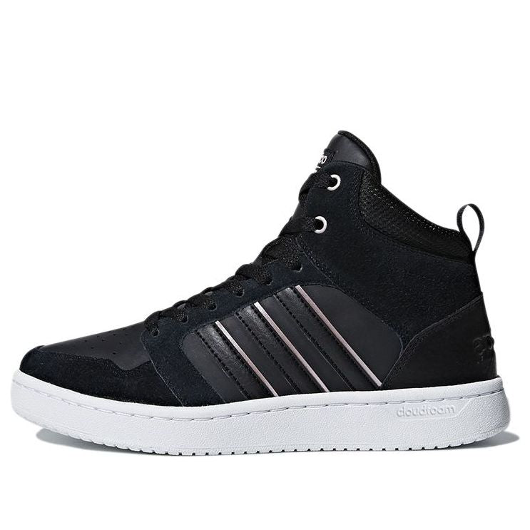 (WMNS) adidas neo Cloudfoam Super Hoops Mid 'Black' DB0307 - KICKS CREW