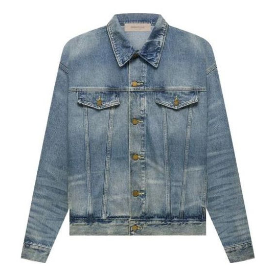 Fear of God Essentials FW22 Denim Trucker Jacket 'Indigo' FOG-FW22-005 -  KICKS CREW