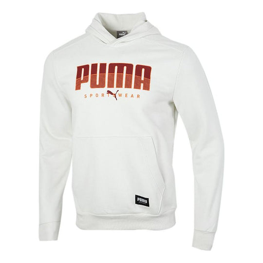 Puma Athletics Hoodie 'White Orange' 586543-05-KICKS CREW