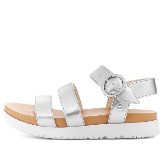 (PS) UGG Leedah Sandal 'Silver Metallic' 1117238K-SLVM - KICKS CREW