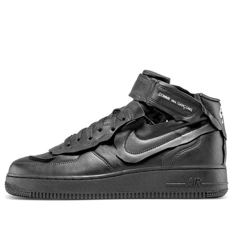 Nike COMME des GARCONS x Air Force 1 Mid 'Triple Black' DC3601-001 ...