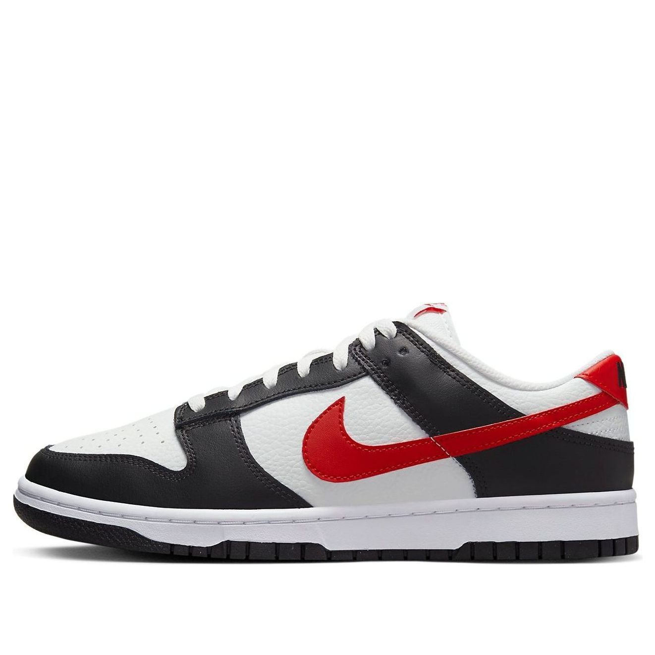 Nike Dunk Low 'Red Swoosh Panda' FB3354-001 - KICKS CREW