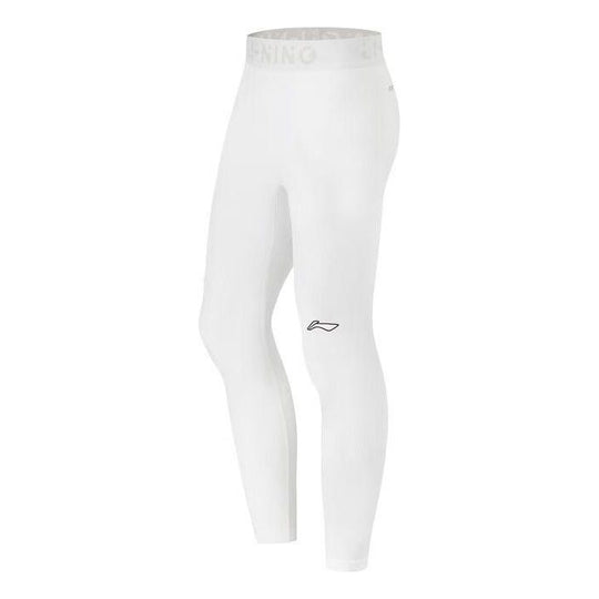 Li-Ning Basketball Training Leggings 'White' AKLT881-2