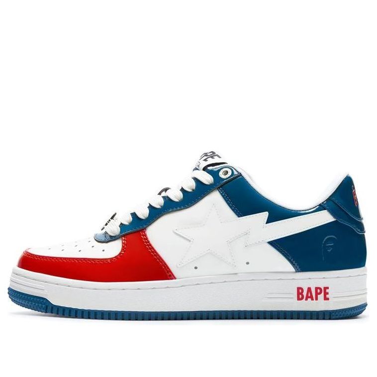 A BATHING APE Bape Sta 'White Red Blue' 1I80-191-004-BLUE