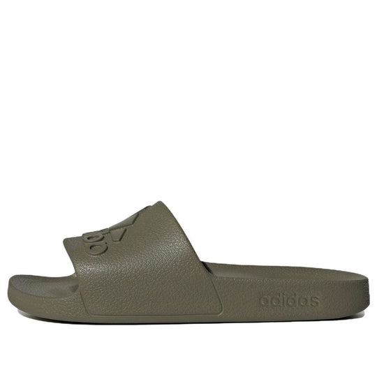 Adidas Adilette Aqua Slides 'Olive Strata' IF7372-KICKS CREW