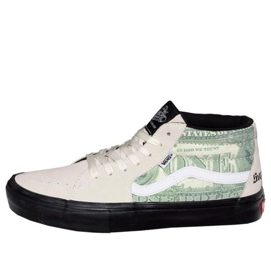 Vans Supreme x Skate Grosso Mid 'Dollar Bill - White' VN0A5FCGWHT