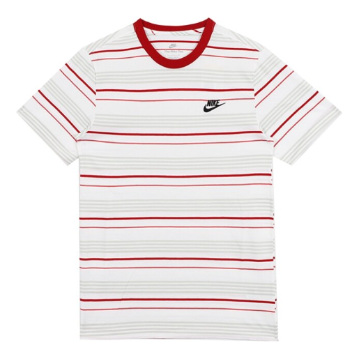 Nike Sportswear Club T-shirt 'White Red' FD1359-100 - KICKS CREW