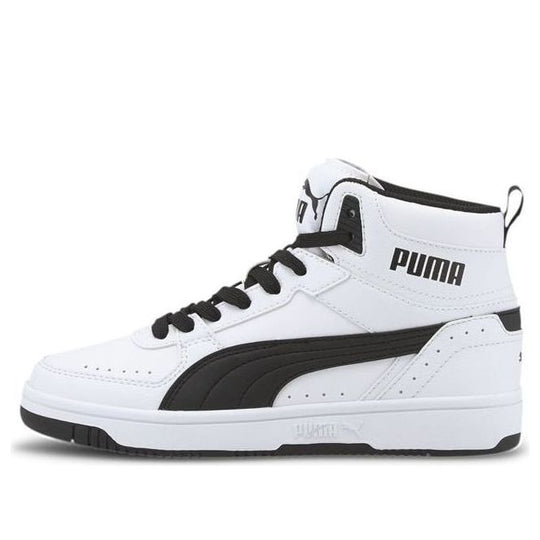 (GS) PUMA Rebound Joy 'White Black' 374687-02 - KICKS CREW