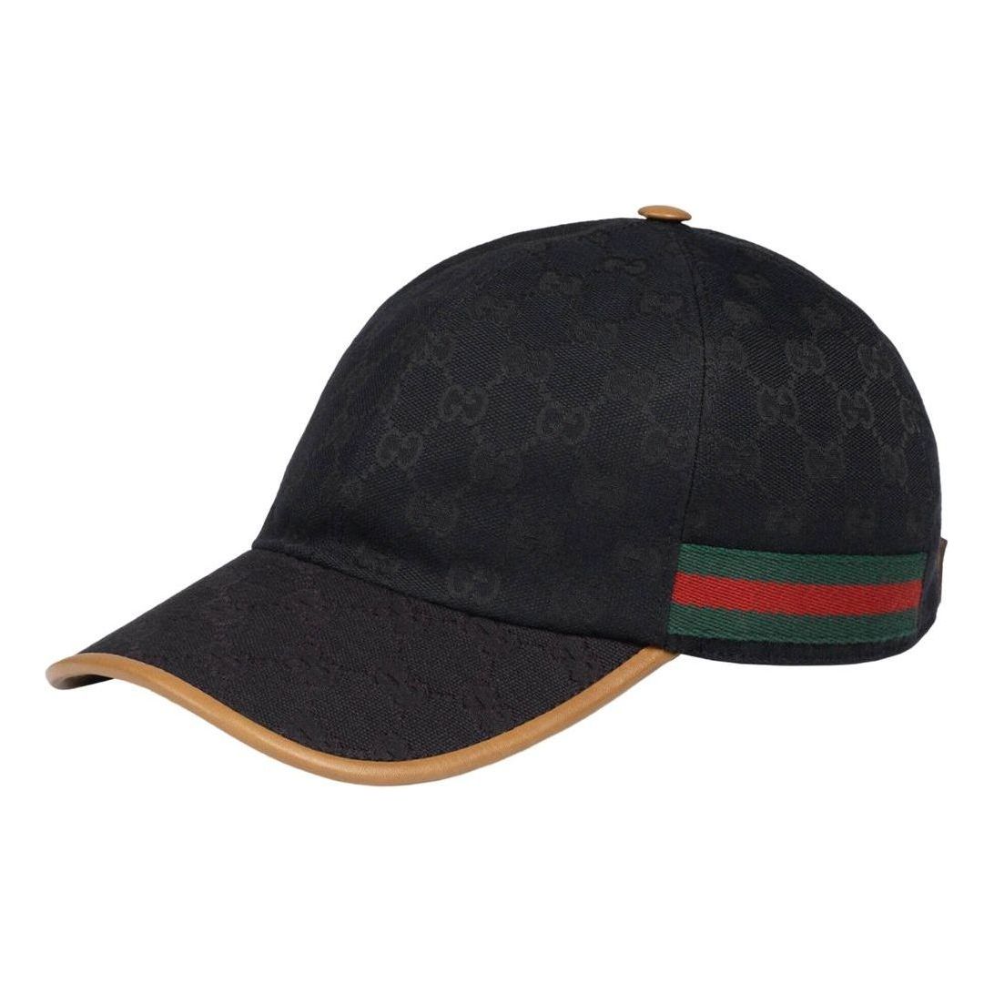Gucci Original GG Canvas Baseball Hat With Web 'Black' 722381-4HAT7-1065