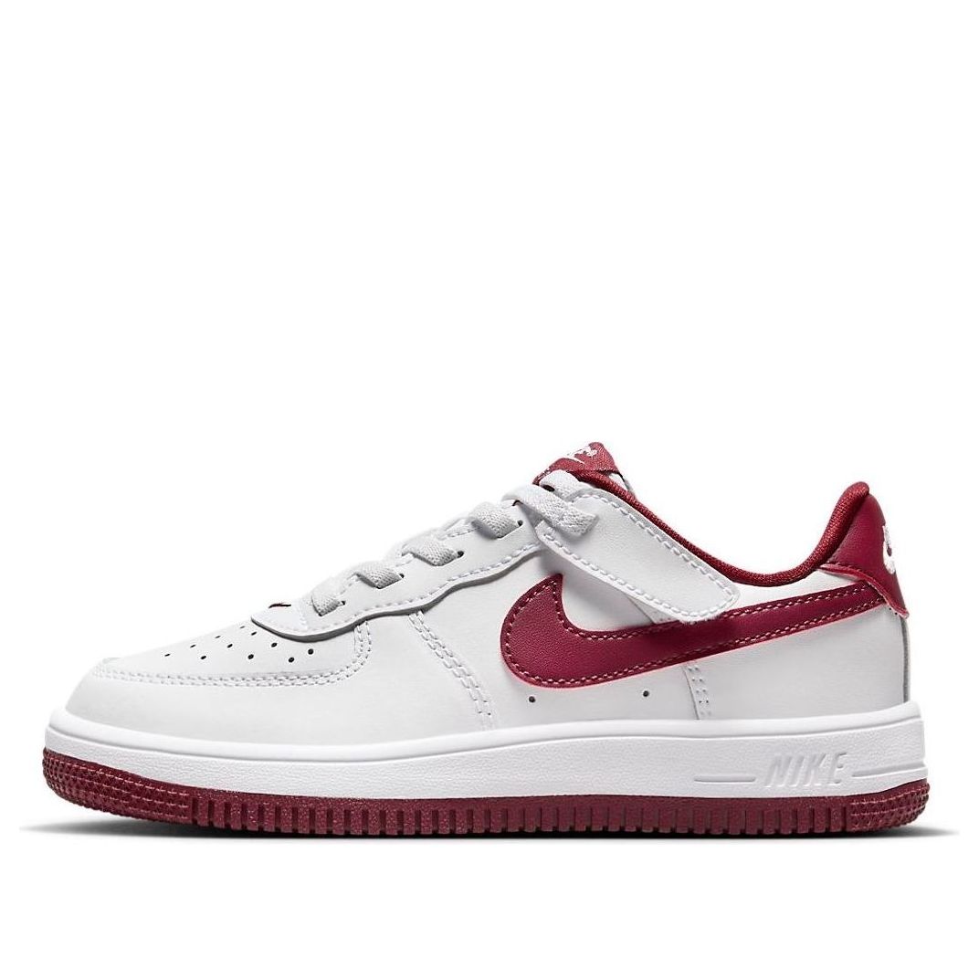 (PS) Nike Force 1 Low EasyOn 'White Team Red' FN0237-105 - KICKS CREW