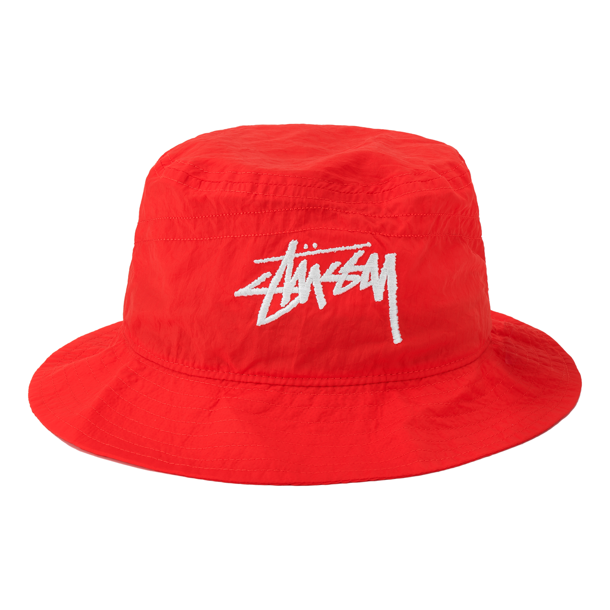 Nike x Stussy Bucket Hat 'Habanero Red White' CT8411-634-KICKS CREW
