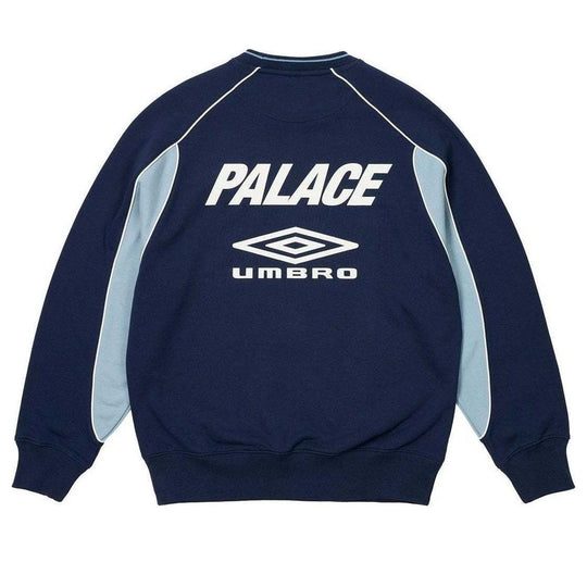Palace x Umbro Warm Up Crewneck Sweatshirt 'Blue' P26UMCS132