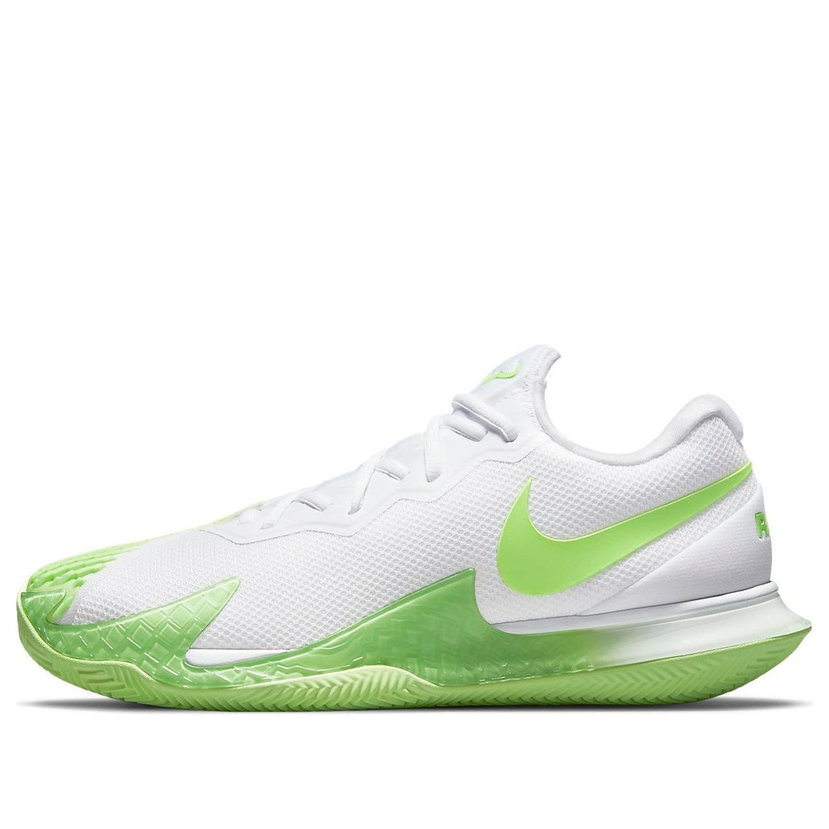 Nike Zoom Vapor Cage 4 Rafa Clay 'White Lime Glow' DH1312-100 - KICKS CREW