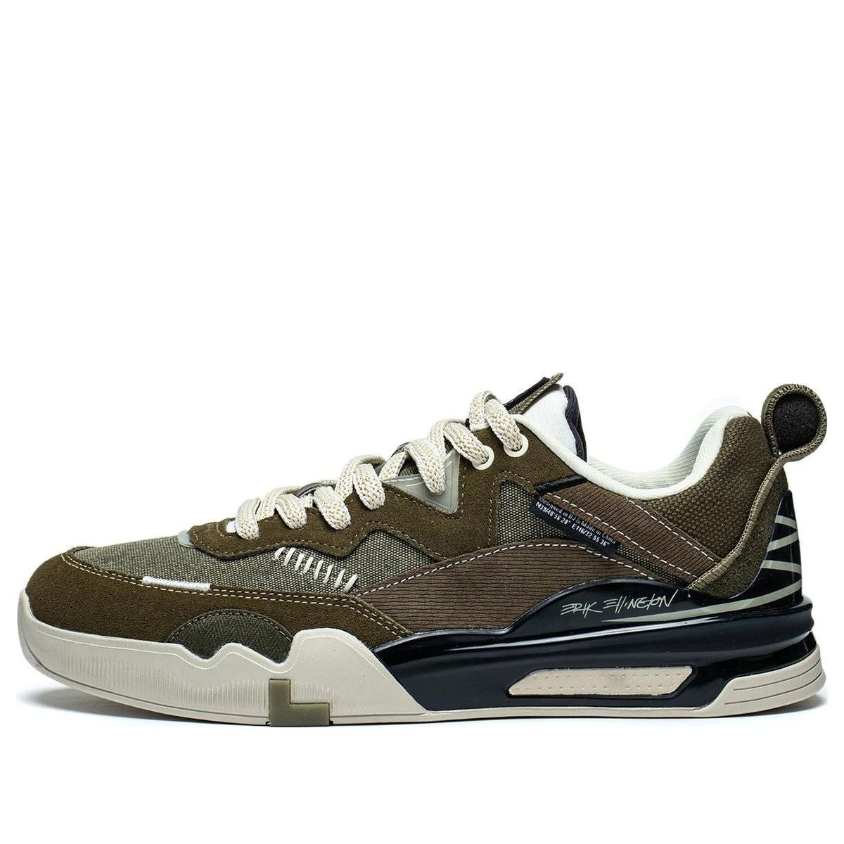 Li-Ning Ellington Skateboarding Shoes 'Olive Green' AEPR009-29 - KICKS CREW