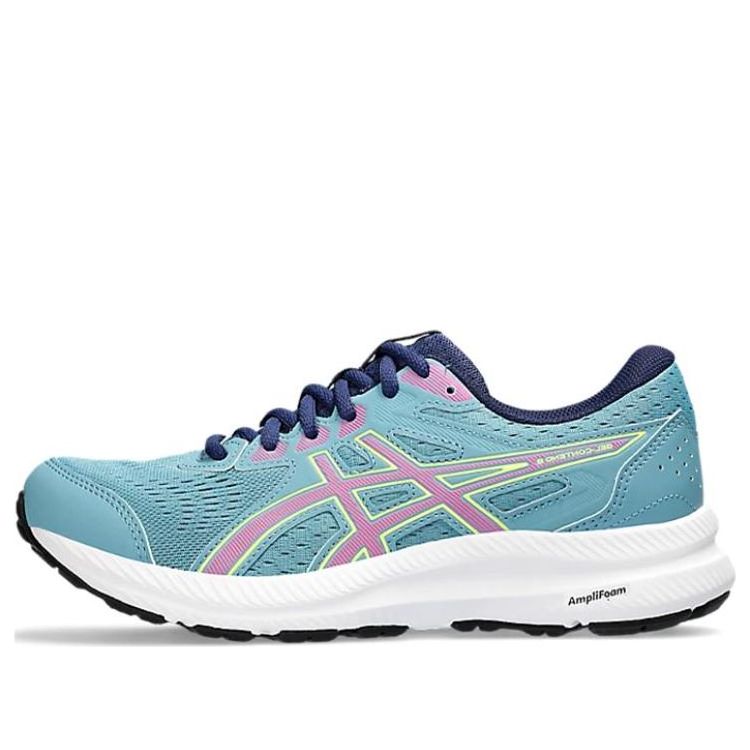 (WMNS) ASICS Gel Contend 8 'Gris Blue Hot Pink' 1012B320-409 - KICKS CREW