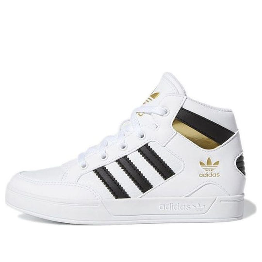 (GS) Adidas Originals Hard Court Hi Shoes 'White Black Gold' FV5737 ...