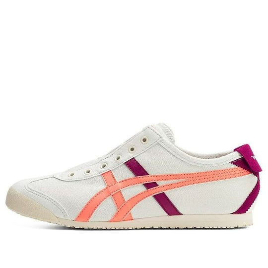 (WMNS) Onitsuka Tiger MEXICO 66 Slip-on Shoes 'White Burgundy Orange ...