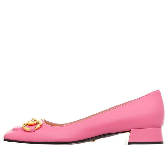 (WMNS) Gucci Black Horsebit Ballerina Flats 'Pink' 645600-C9D00-5609 ...