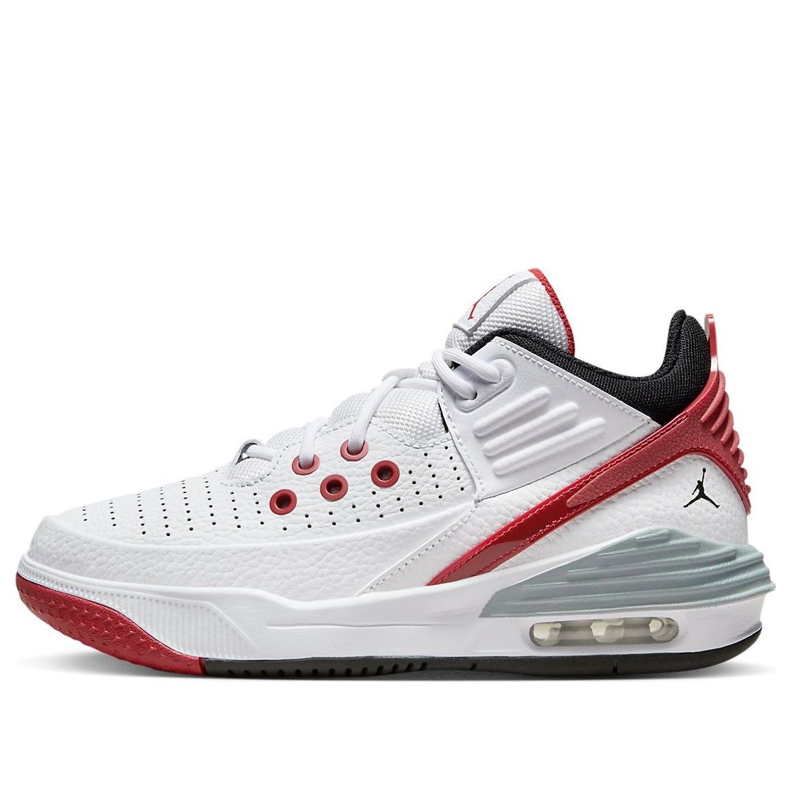 (GS) Air Jordan Max Aura 5 'White Varsity Red' DZ4352-101 - KICKS CREW