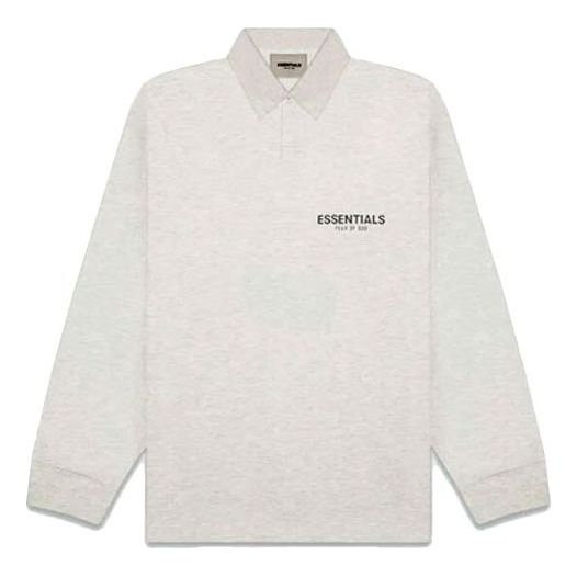 Fear of God Essentials FW20 Long Sleeve Polo Shirt 'Oatmeal' FOG-FW20 ...