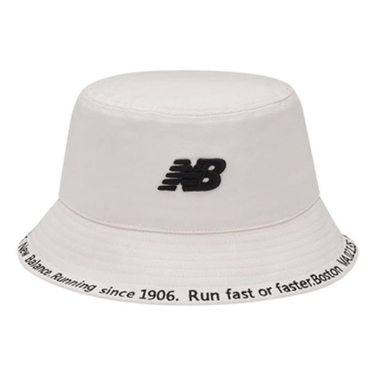 New Balance NB Logo Bucket Hat 'White' LAH23204-CIC - KICKS CREW