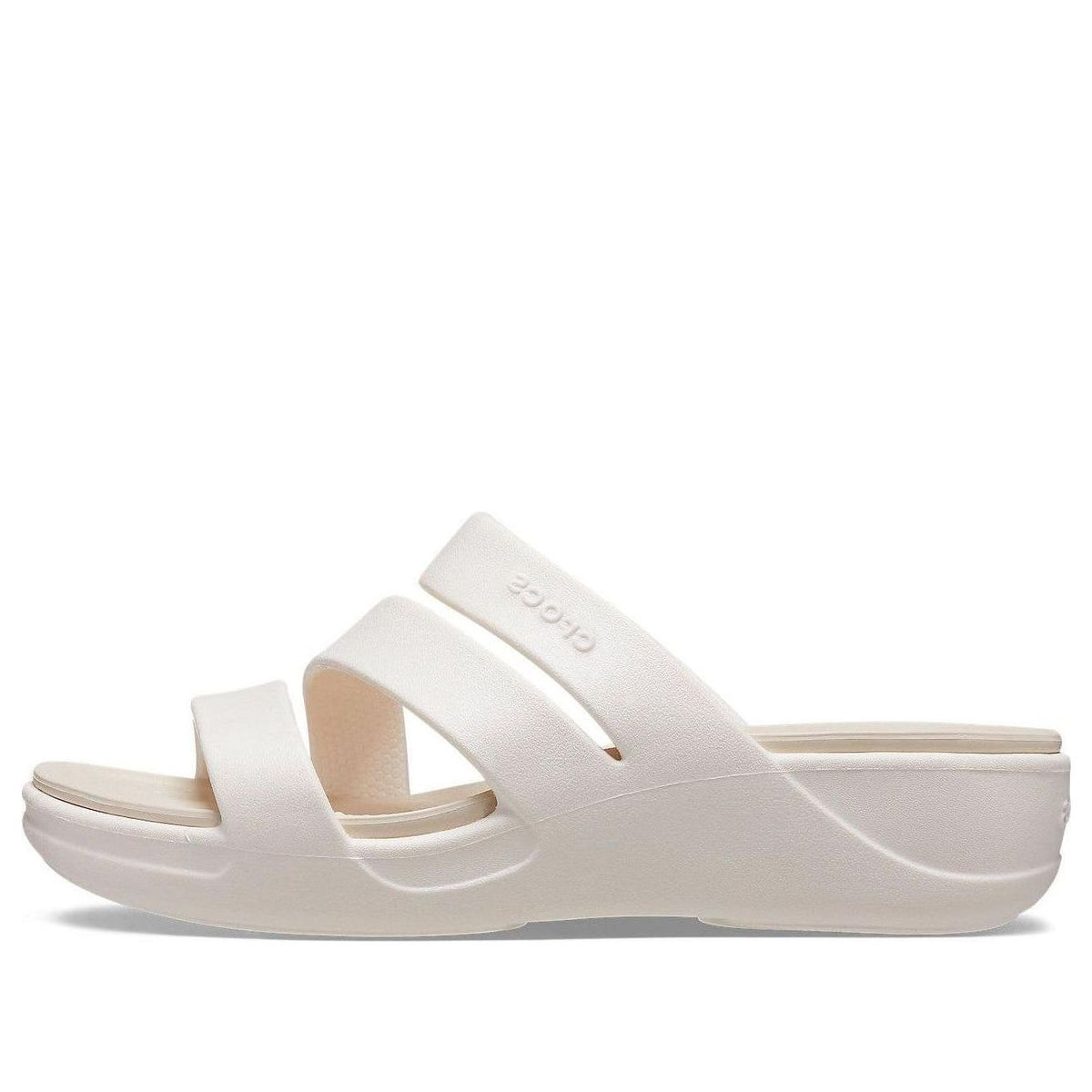 (WMNS) Crocs Boca Strappy Wedge Sandals 'White' 207434-159-KICKS CREW