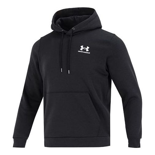 Under Armour Essential Fleece Hoodie 'Black' 1373880-001-KICKS CREW