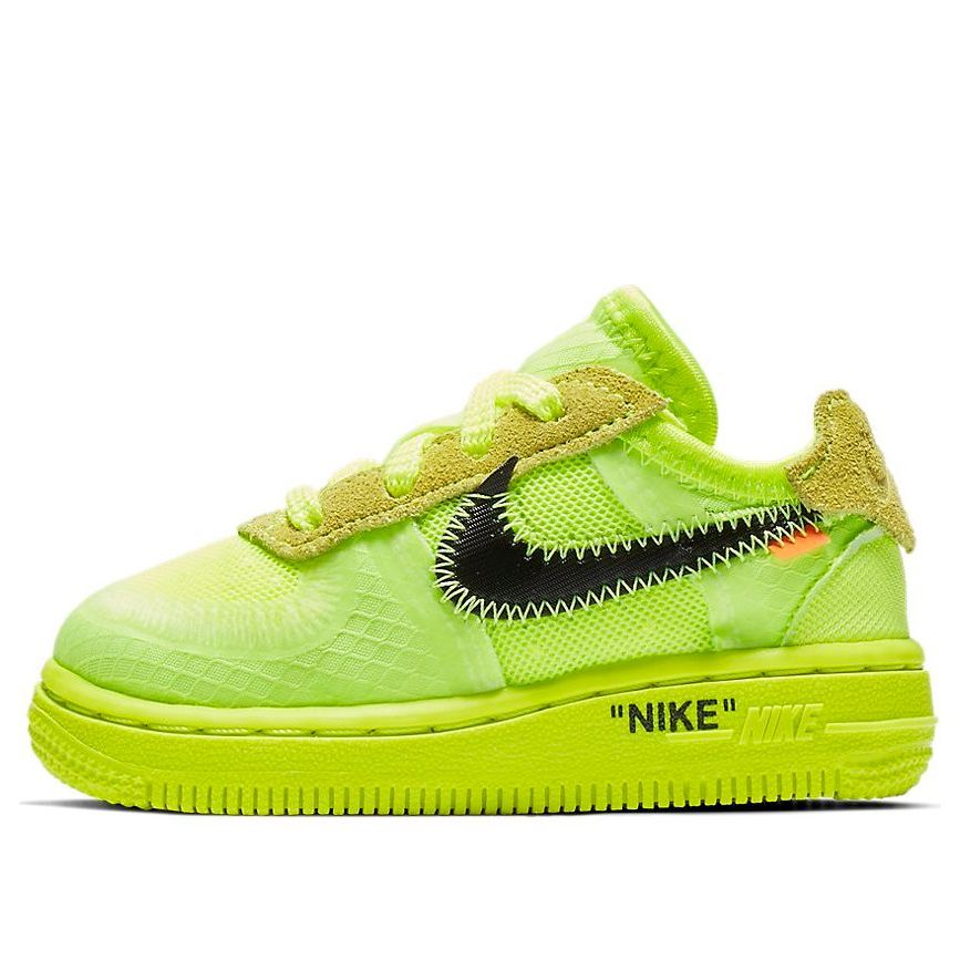 TD) Nike Off-White x Air Force 1 Low 'Volt' BV0853-700-KICKS CREW