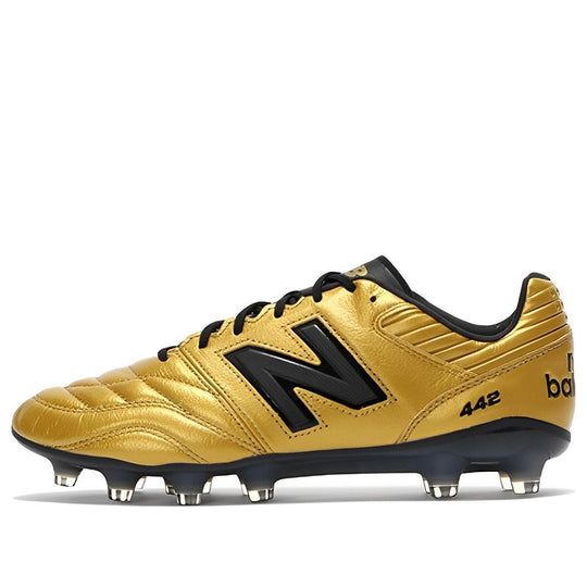 New Balance 442 v2 Pro HG Soccer Shoes 'Gold Black' MS41HLE2