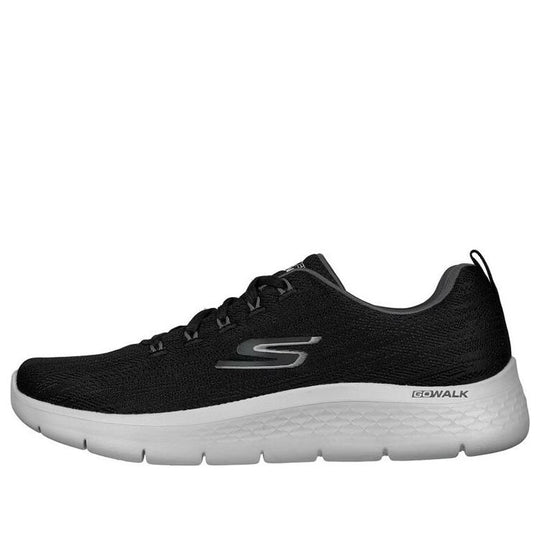 Skechers Go Walk Flex Lace Up 'Black Grey' 216481-BKGY - KICKS CREW