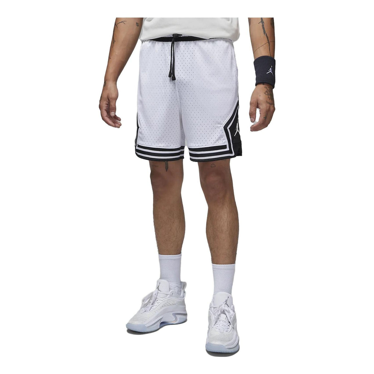 Air Jordan Dri-FIT Sport Diamond Shorts 'White' DX1487-100 - KICKS CREW