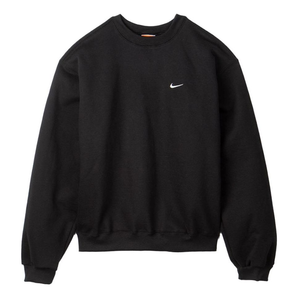 Nike Lab Nrg Fleece Crew Round Neck Pullover 'Black' CQ4004-010-KICKS CREW