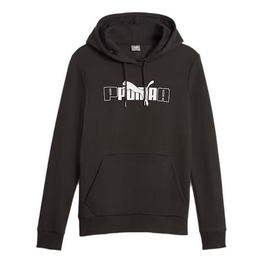 (WMNS) Puma Ess+ Logo Lab Hoodie 'Black' 675955-01 - KICKS CREW