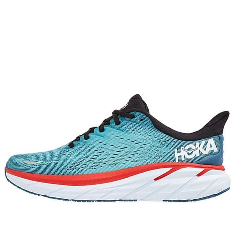 Hoka One One Clifton 8 2E Wide 'Real Teal Aquarelle' 1121374-RTAR ...