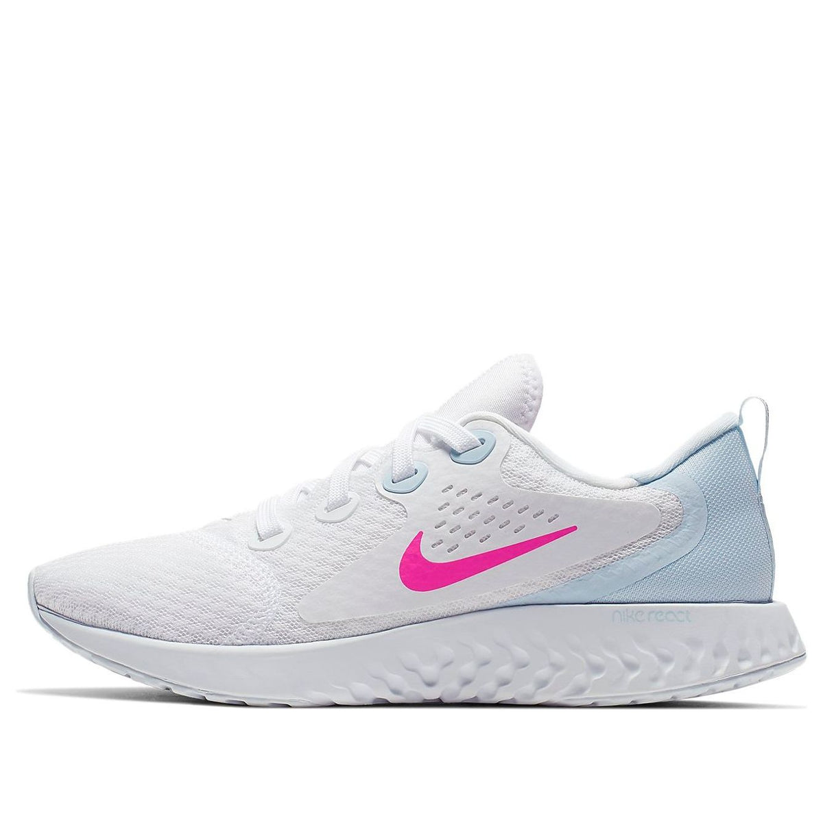 (WMNS) Nike Legend React White/Blue/Pink AA1626-102 - KICKS CREW