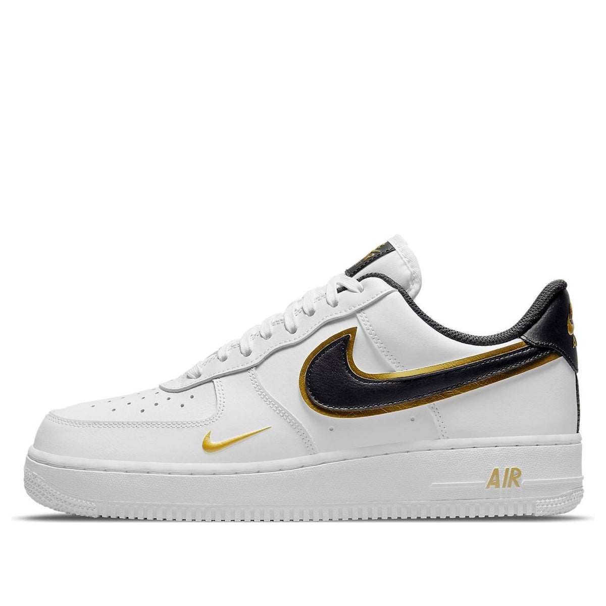 Nike Air Force 1 '07 LV8 'Metallic Swoosh Pack - White Metallic Gold'