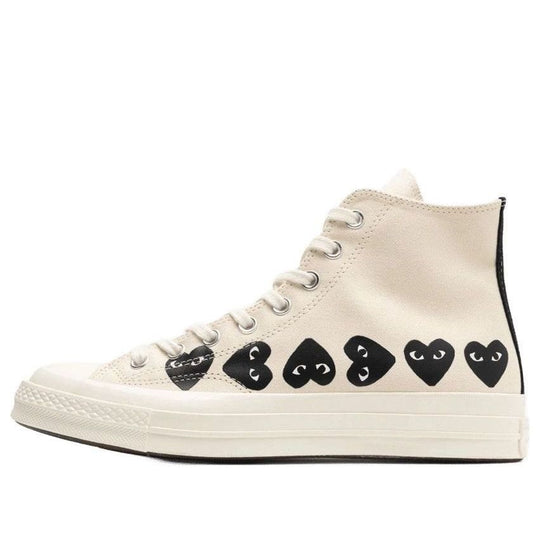 Converse x Play Comme des Garcons Chuck 70 Hi 'Multi Heart Egret' A08148C