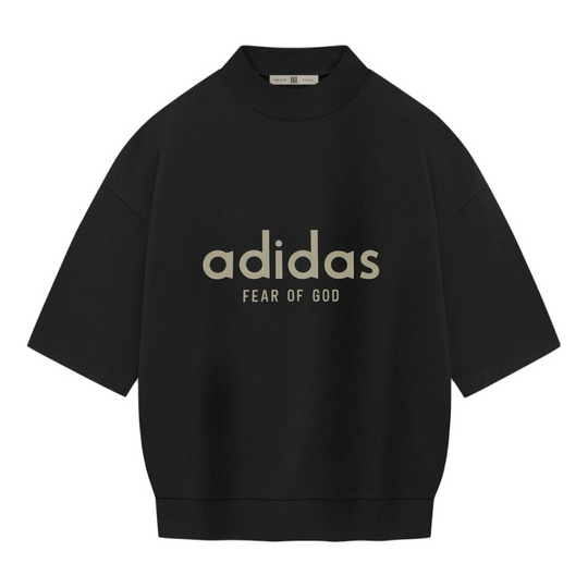 adidas x Fear of God Athletics Heavy Jersey 3/4 Mock Tee 'Black' IS6839