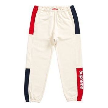 Supreme Formula Sweatpants 'White Black Red' SUP-SS19-284