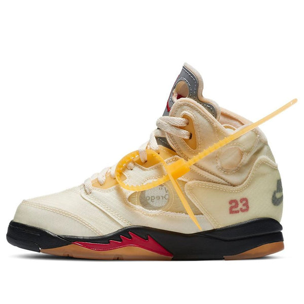 (PS) Off-White x Air Jordan 5 Retro SP 'Sail' CV4827-100