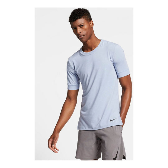 Nike Dri-Fit Transcend Short Sleeve T-Shirt 'Blue' AJ8797-460-KICKS CREW