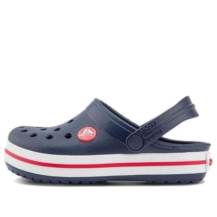 (TD) Crocs Crocband Clogs 'Navy White' 207005-485-KICKS CREW