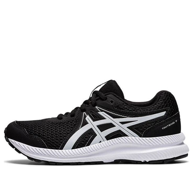 (GS) ASICS Gel-Contend 7 'Black White' 1014A192-002 - KICKS CREW